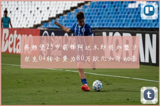 弗赖堡25岁前锋阿达木即将加盟沙尔克04转会费为80万欧元加浮动条件